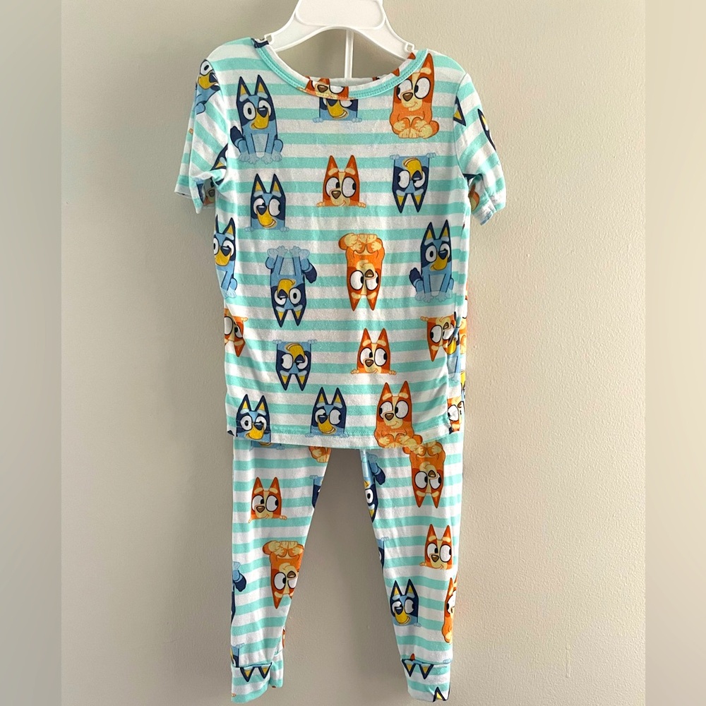 Bluey Unisex 4T Two Piece Pajama Set